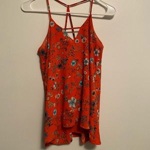 Floral summer tank top
